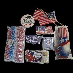 Patriotic Independance Day Political‎ Party America Murica Celebrate Flag Gnome